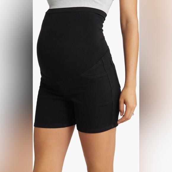1822 designer maternity denim shorts - Picture 1 of 9